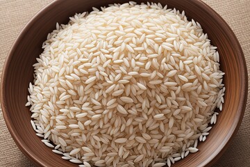 Uncooked Rice Grains