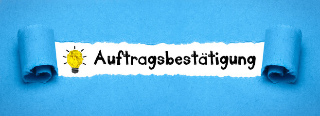Auftragsbestätigung	