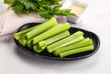 Vegan cuisine - dietary celery cticks