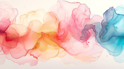 Fototapeta premium Colorful marble ink texture background with flowing patterns and soft hues