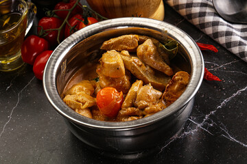 Thai Tom yum soup with chicken