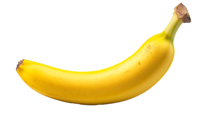 banana isolated on transparent background 