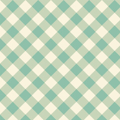 Gingham seamless pattern.Checkered tartan plaid repeat pattern in green.Geometric vector illustration background wallpaper
