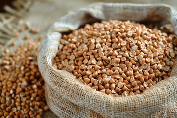 Obraz premium buckwheat cultivation and processing