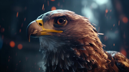 Fototapeta premium golden eagle portrait