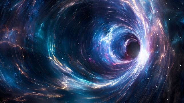A wormhole is a passage to specific points. In theory, wormholes would represent the space between two dimensions.