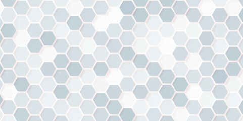 Hexagon style mosaic marble. Beautiful wall decoration.