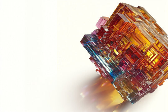 a colorful bismut crystal 