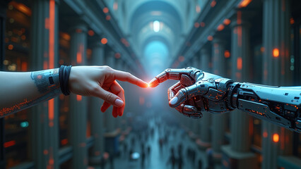Touch of the Future: Human and Robot Connection in a High-Tech World