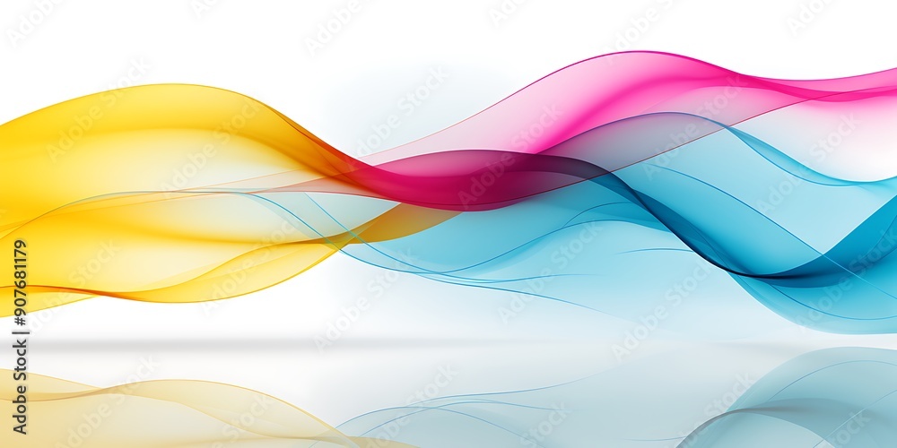 Poster simple vector banner with a white background with curved lines in a minimalistic design, high resolu