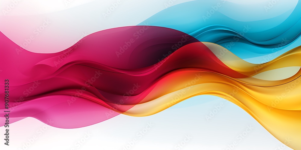 Poster simple vector banner with a white background with curved lines in a minimalistic design, high resolu