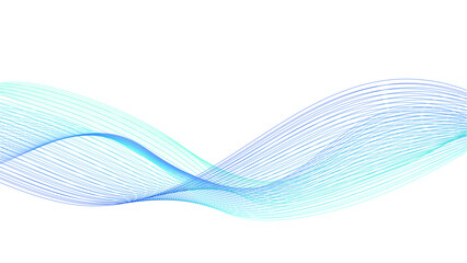 Abstract blue wave background. Colorful wave background. Design element for technology, science, modern concept. Wave lines, motion vector design