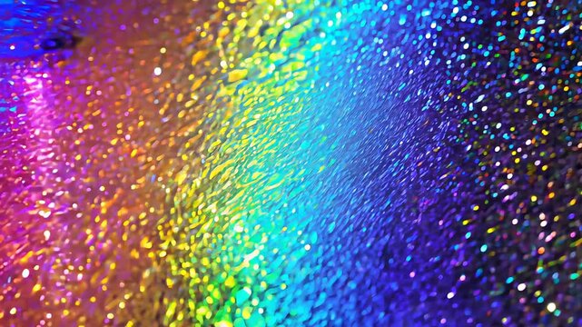 Bright rainbow foil background. Concept: contemporary art and visual energy