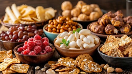 Assortment of Snacks and Treats.