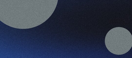 Geometric Abstract Design with Cosmic Gradient Spheres and Grainy Noise Texture in a Space-Inspired Color Palette