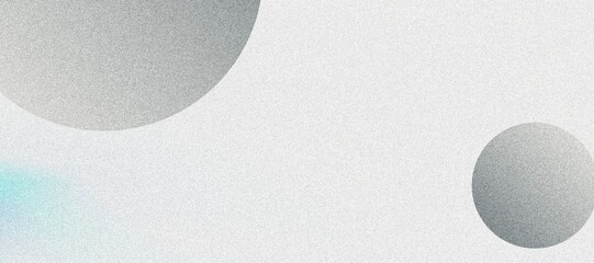 Abstract Poster Design Featuring Two Cosmic Gradient Spheres, Grainy Texture, and Geometric Elements