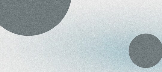 Grainy Banner with Abstract Gradient Spheres in Cosmic Palette, Geometric Shapes, and Noise Texture Design
