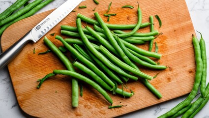 Preparing Fresh Green Beans for a Healthy Side Dish