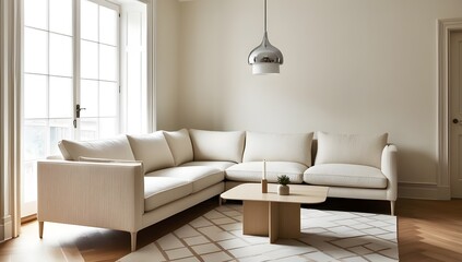 scandinavian modern living room interior