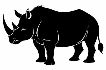  Rhino Silhouette Vector, rhino vector graphic icon  © Trendy CraftSVG 