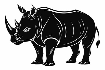  Rhino Silhouette Vector, rhino vector graphic icon  © Trendy CraftSVG 