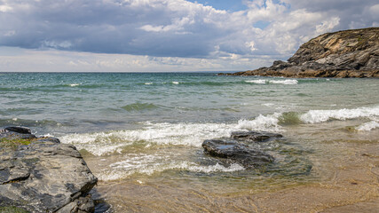 Beautiful Gunwalloe Church Cove in Cornwall summer 2024