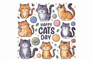 Cute wild woodland safari jungle animals vector illustration including a bear, elephant, tiger, lion, fox, giraffe, rabbit, deer, crocodile, owl, monkey, cat, and hippo. Generated with Ai.