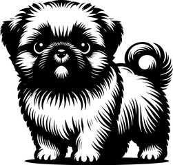 Obraz premium Pugapoo icon 13