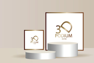 3d background product display podium