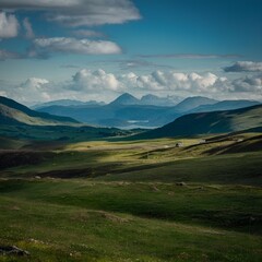 Fototapeta premium landscape with clouds