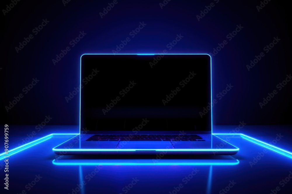 Canvas Prints computer laptop light illuminated.