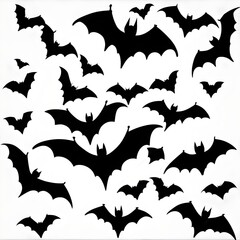 Fototapeta premium set of halloween bats