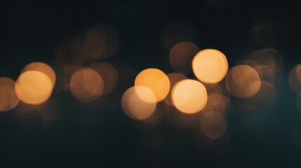 Warm Blurred Lights in Dark Background