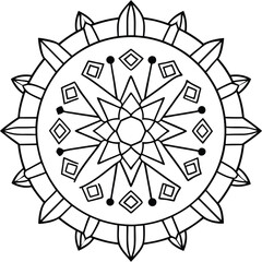 Fototapeta premium Teaching Mandalas vector, Crafting Visual Aids that Inspire and Educate 