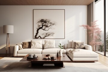 Living room architecture furniture building.