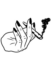 Sexy Hand Holding Weed | Holding Weed | weed | Smoking weed | Sexy hand | Smoking Joint | Sexy Hand | Hand | Original Illustration | Vector and Clipart | Cutfile and Stencil