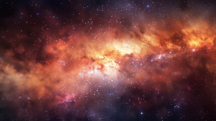Naklejka premium Create a vibrant galaxy scene with dark matter formations and celestial bodies, top view, capturing the mysteries of space, Scifi tone, vivid, copy space for text,