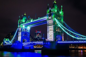 Obraz premium Night Time Tower Bridge