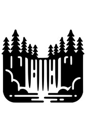 Mountains Landscape SVG, Gorpcore SVG, Journey SVG, Travel SVG, Switzerland SVG, Forest SVG, Northern Lights SVG, Mountains Silhouette, Clipart, Cut file for Cricut, Trees SVG, JPG, PNG