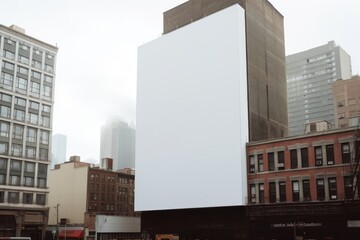 Obraz premium Billboard building architecture city.