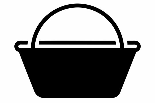 recommend clip art: 
                    Picnic Basket Silhouette Vector, Blank Basket icon
                    