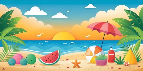 Obraz premium Summer background