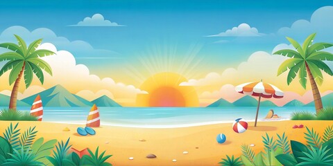 Obraz premium Summer background