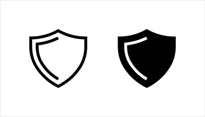 security shield icon, Security shield symbol, Vector illustration, on a white background.