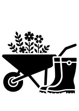 recommend clip art: Garden tools SVG, Garden Cart SVG, Gardener SVG, Axe, Pruner, Rake, Shovel, Garden watering can, Garden Tools Silhouette, Clipart, Vector, Cut file for Cricut SVG, JPG, PNG