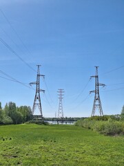 Triple power lines