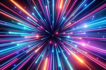 Abstract background with glowing lights