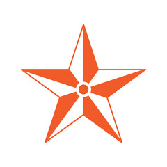 Star icon vector symbol illustration.