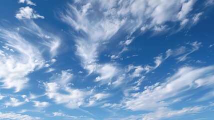 Vast and Expansive Sky: Captivating Blue Horizon with Soft Clouds