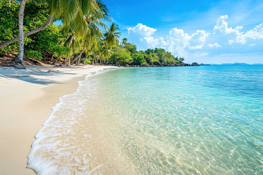 Strand mit Palmen
